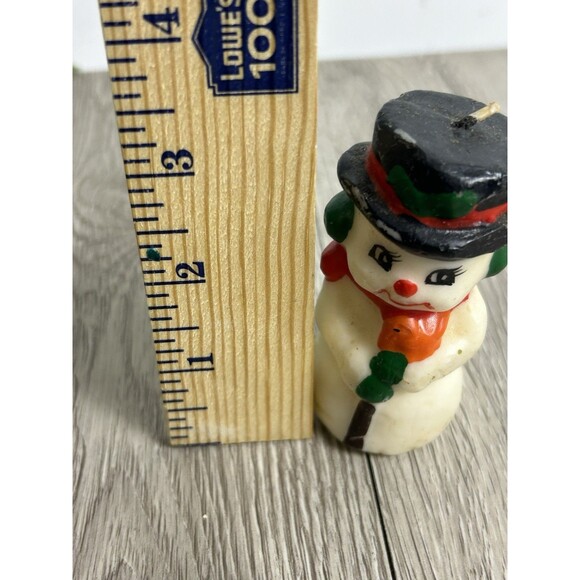 Vintage Russ Christmas Candle Figurines Santa Snowman Lot Of 6 Unused READ - Picture 12 of 15